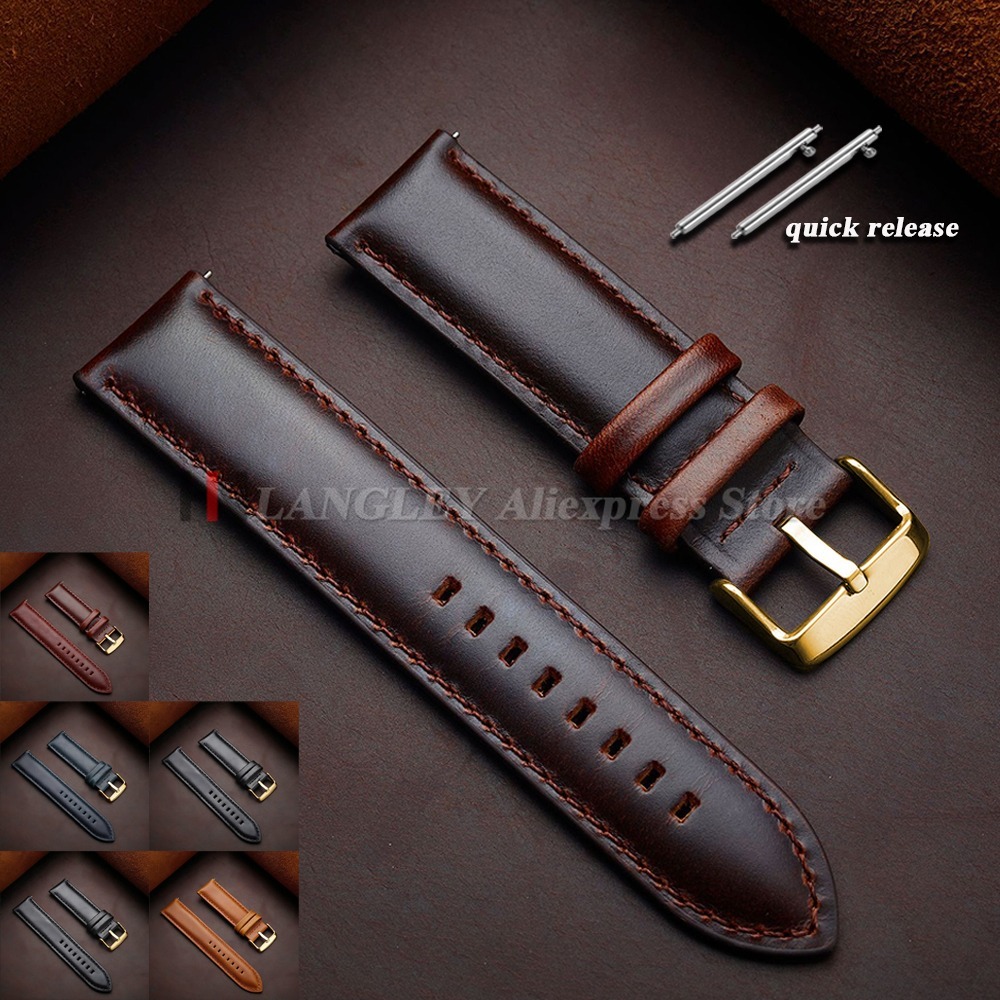 Suede Strap Watch - Vintage Genuine Cowhide Watch Band Straps