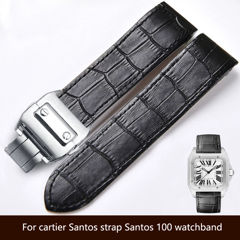 High quality Genuine Leather w - đánh giá và giá Cartier Watch Santos