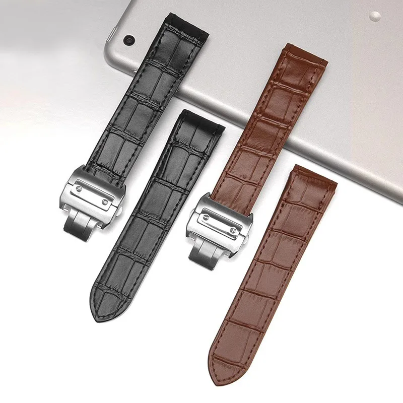 High quality Genuine Leather w - đánh giá và giá Cartier Watch Santos