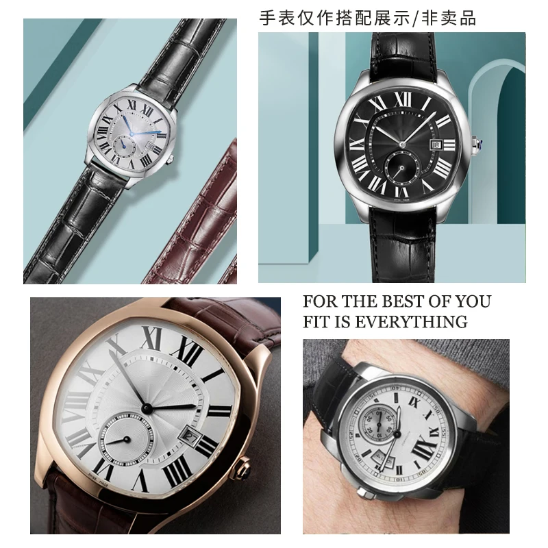Watchband Genuine Leather Watc - đánh giá và giá Cartier Watch Tank
