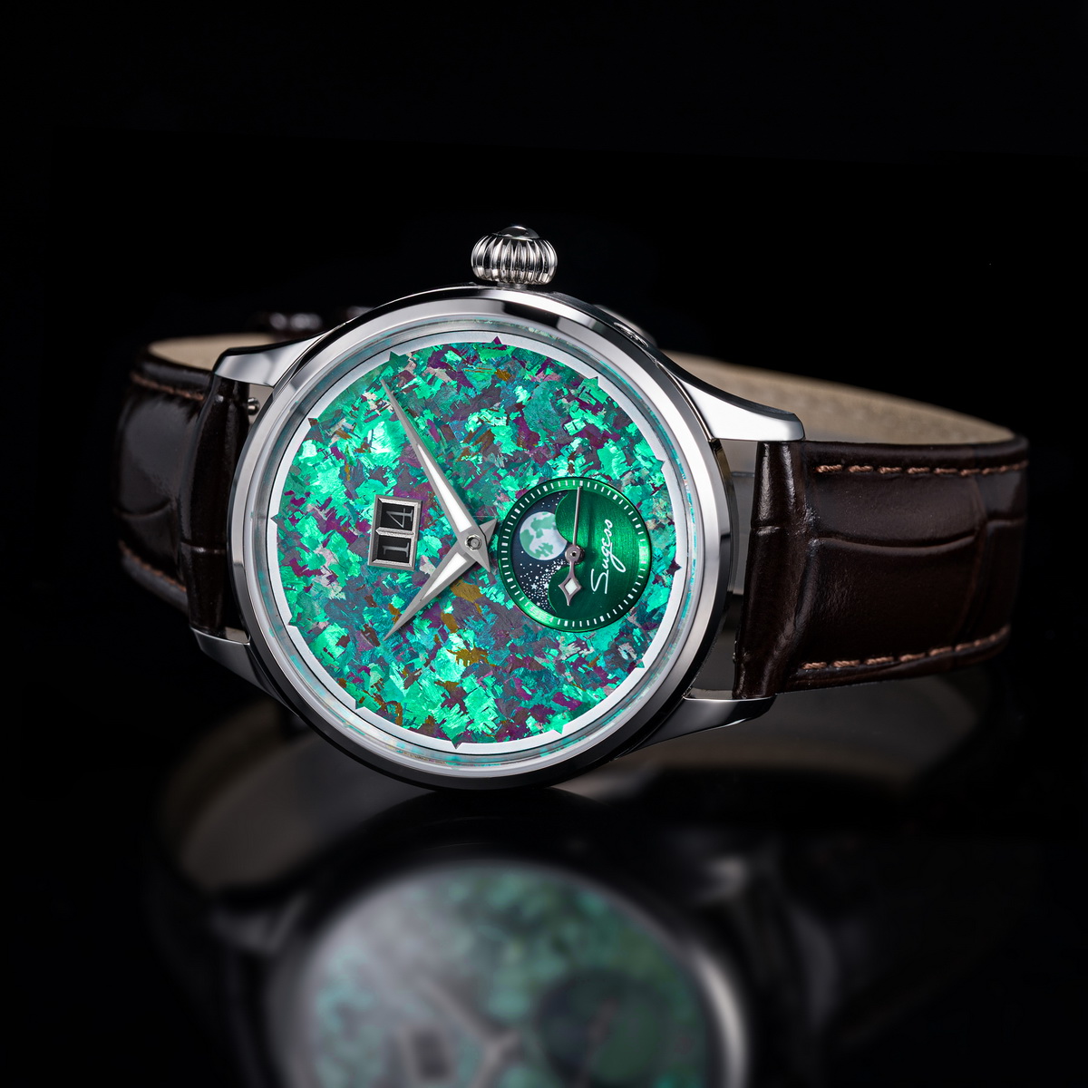 Sugess Watch of Men Moonphase  - đánh giá và giá Omega Watch Constellation