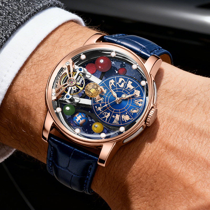 Starry Sky Watch Men's Skeleto - đánh giá và giá Omega Watch Constellation